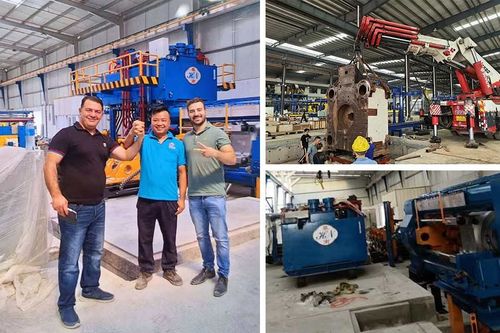 Latest company news about Our employees are assembling extrusion machines for the clients in Oman.
